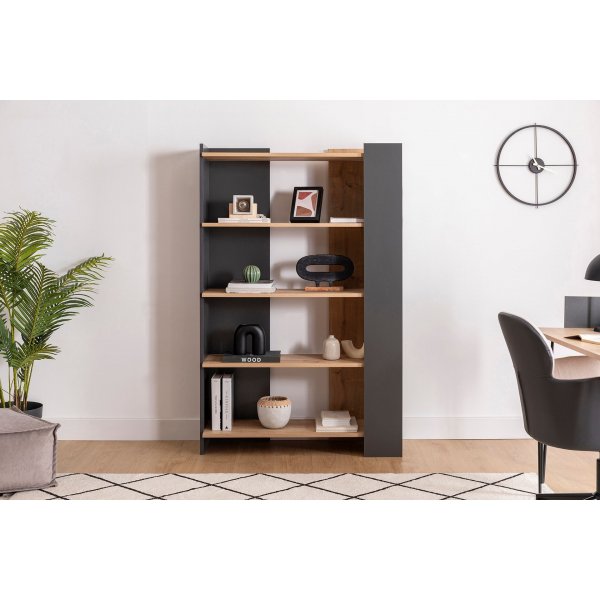 Bibliothèque Viper - Chêne saphir/anthracite Bibliothèque Viper - Chêne saphir/anthracite