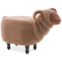 Får djurpuff - Brun/svart Får djurpuff - Brun/svart