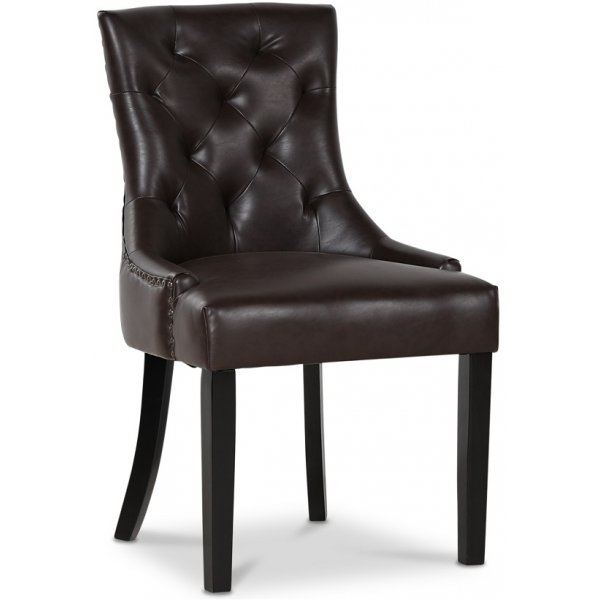 Paris matgrupp svart bord med 4 st Tuva Eastport stolar i brun PU Paris matgrupp svart bord med 4 st Tuva Eastport stolar i brun PU