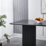 Crossby matbord 180x90 cm - Svartbetsad ek Crossby matbord 180x90 cm - Svartbetsad ek