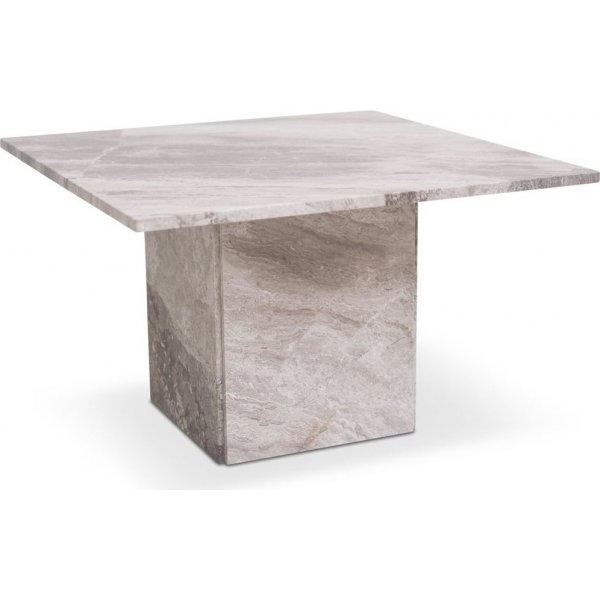 Level soffbord 75x75 cm - Grå beige marmor Level soffbord 75x75 cm - Grå beige marmor
