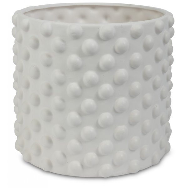 Kruka Bubbel H16 cm - Vit