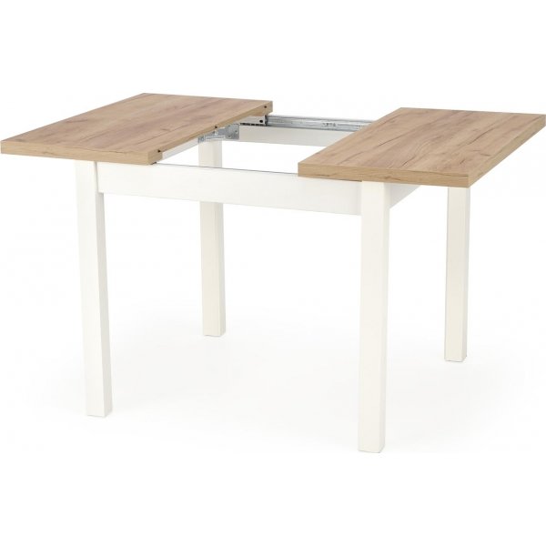 Table à manger Callahan 90-125 x 90 cm - Chêne artisanal/blanc Table à manger Callahan 90-125 x 90 cm - Chêne artisanal/blanc