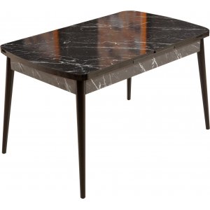 Table  manger Bendir 132-170 x 76,5 cm - Noir