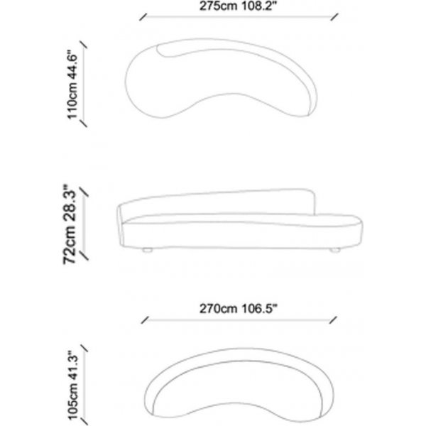 Cloud divansoffa - Ljusgr�