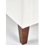 Klara 160x200 cm sngram med huvudgavel i vitt konstlder