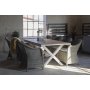 Bologna matbord 200-240 cm - Vit / Ek (Aintwood) + Flckborttagare fr mbler