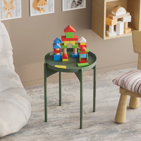 Vela salontafel Ø44 cm - Groen Vela salontafel Ø44 cm - Groen