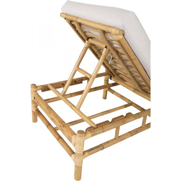 Bain de soleil en rotin - Gris/rotin Bain de soleil en rotin - Gris/rotin