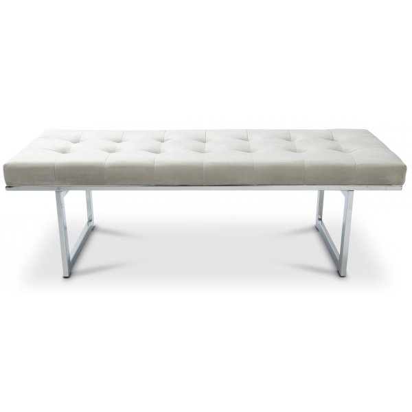 New York knappad bnk 130 cm - Grbeige/krom