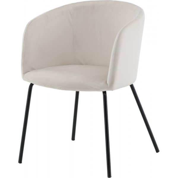 Chaise Tibre - Velours beige