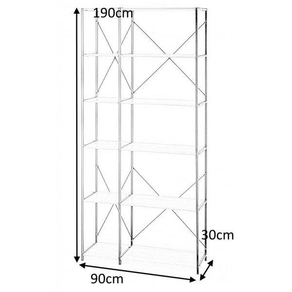 Bibliothèque Agave - Chêne Sonoma/noir Bibliothèque Agave - Chêne Sonoma/noir