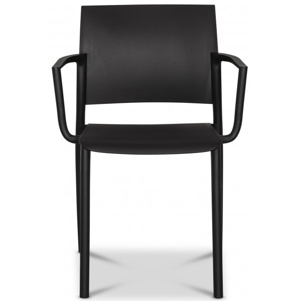 Alafors matstol stapelbar - Svart (Plast)