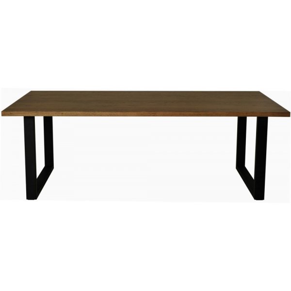 Baxter matbord 220 cm - Ekfanér/svart Baxter matbord 220 cm - Ekfanér/svart