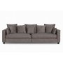Soffa Brandy lounge 210 cm - Beige lderimitation