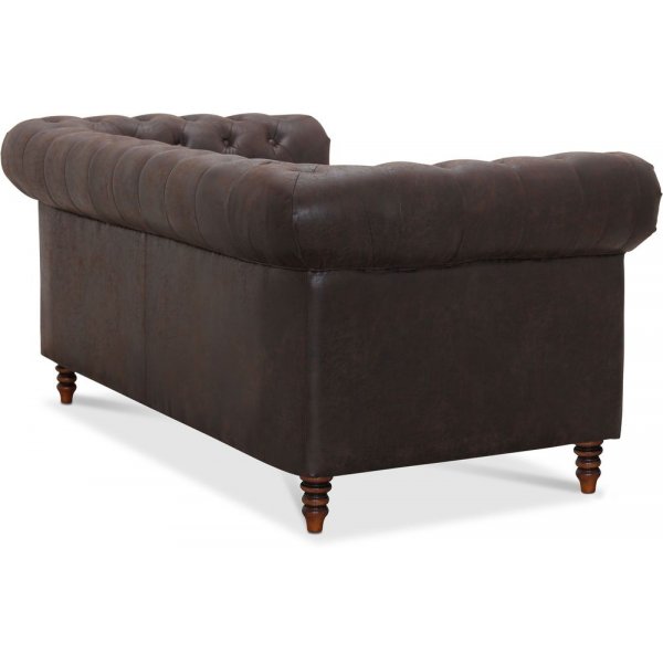 Canapé Chesterfield Cambridge 2 places - Tissu vintage Canapé Chesterfield Cambridge 2 places - Tissu vintage
