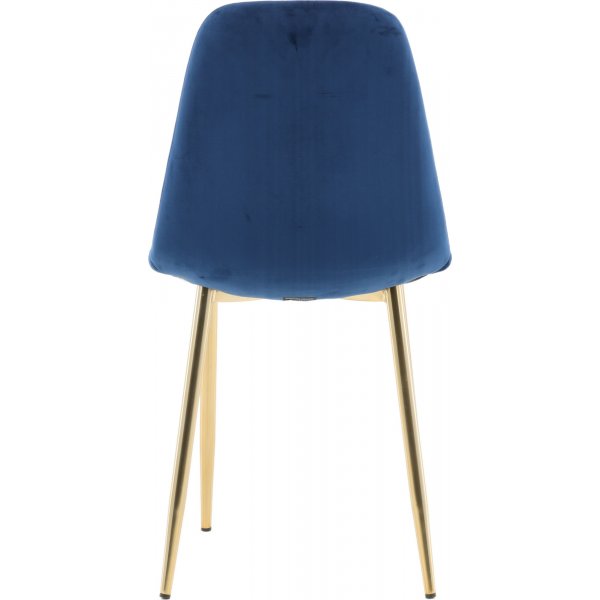 Chaise Bridge - Bleu/laiton Chaise Bridge - Bleu/laiton