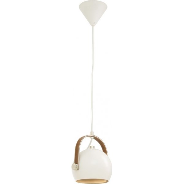 Bow taklampa - Vit/brun/silver