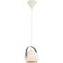 Bow taklampa - Vit/brun/silver