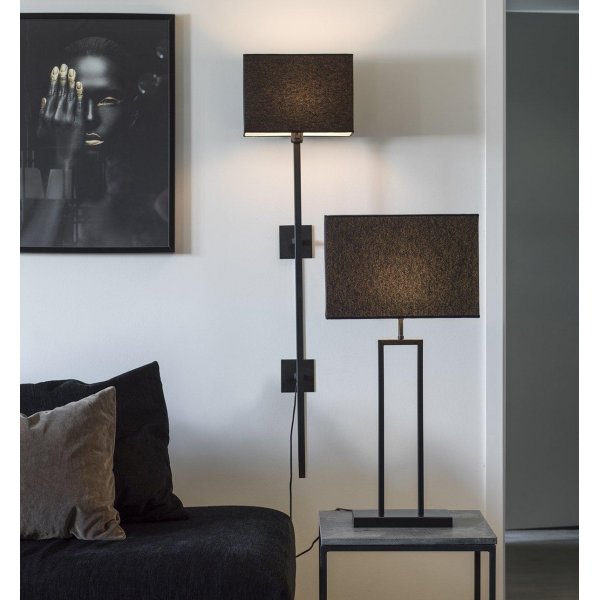 Pied de lampe tige - Noir - 47 cm Pied de lampe tige - Noir - 47 cm