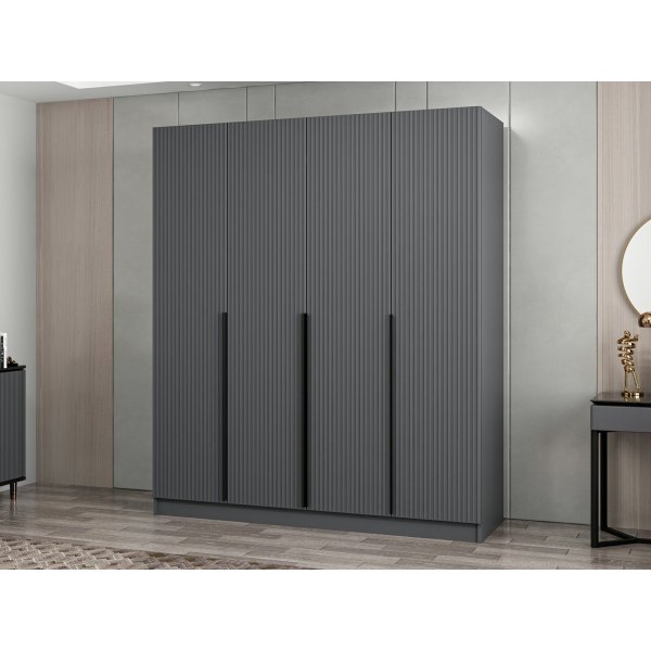 Armoire Cikani 180x52x210 cm - Anthracite Armoire Cikani 180x52x210 cm - Anthracite