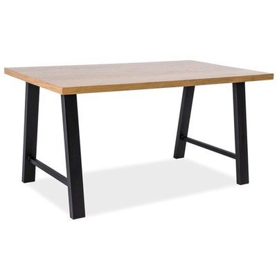 Matbord Lily 150 cm - Ek/svart