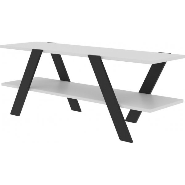 April TV-b�nk - Vit/gr�