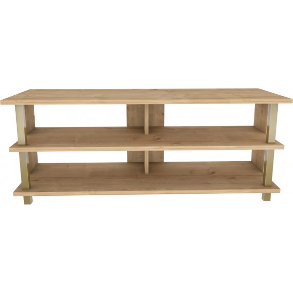 Banc multimédia Pueblo - Doré/chêne Banc multimédia Pueblo - Doré/chêne