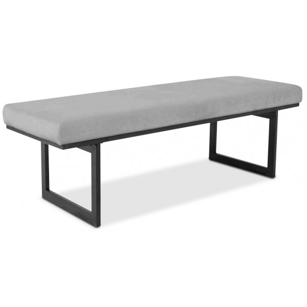 Simple sittbnk - Beige sammet / Svart