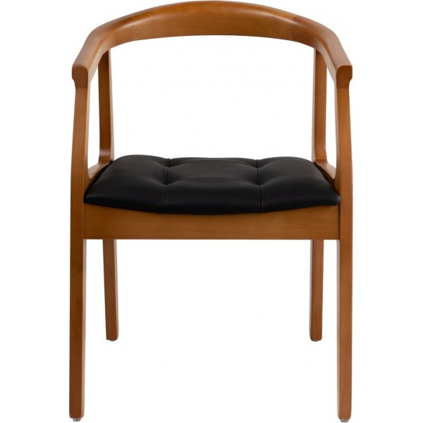 Fauteuil Mira - Chêne/noir Fauteuil Mira - Chêne/noir