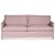 Depart 2-sits soffa med avtagbar kldsel - Plommonrosa (Linnetyg)