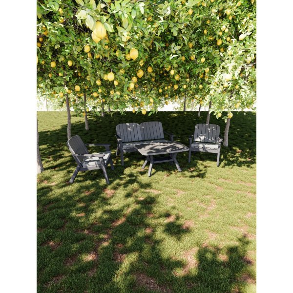 Silva tuinstoel - Antraciet/grafiet