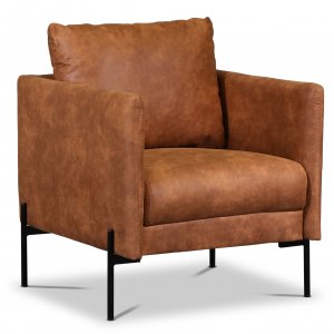 Kingsley fåtölj - Cognac (Ecoläder) + Fläckborttagare för möbler Kingsley fåtölj - Cognac (Ecoläder) + Fläckborttagare för möbler