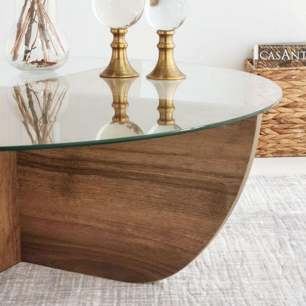 Lily salontafel Ø90 cm - Walnoot Lily salontafel Ø90 cm - Walnoot