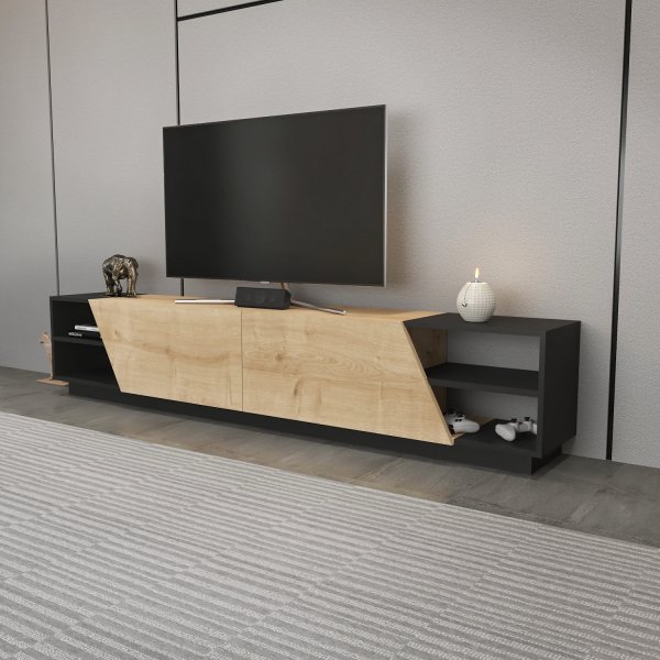 Banc multimdia Rhodes - Anthracite/chne