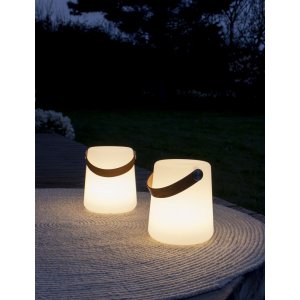 Lampe Bristol - Blanc/marron
