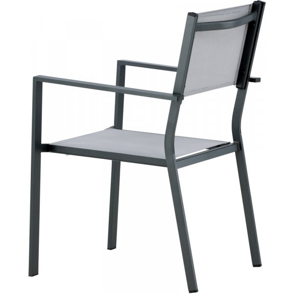 Chaise de salle à manger Copacabana - Noir/Gris Chaise de salle à manger Copacabana - Noir/Gris