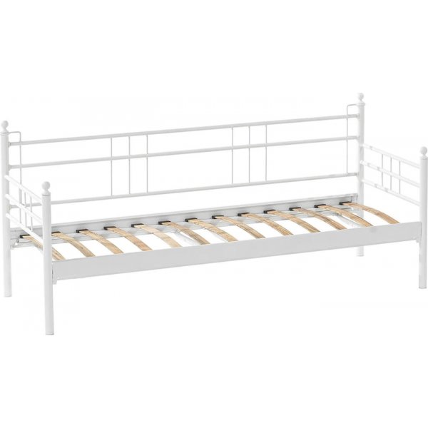 Canapé d'extérieur 3 places Manyas - Blanc/marron + Détachant pour meubles Canapé d'extérieur 3 places Manyas - Blanc/marron + Détachant pour meubles