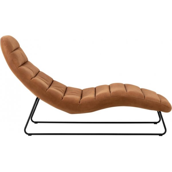 Chaplin divanftlj - Brun ldermix/matt svart