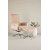 Hagn reclinerftlj med fotpall - Beige frskinnsimitation/whitewash ek