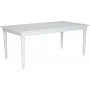 Herrgrd matbord antikvitt 180x100 cm + 4.00 x Servettringar