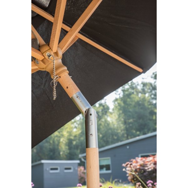 Corypho parasoll - Svart/Natur