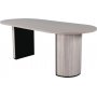 Asplunda matbord 200 cm - Whitewash/svart
