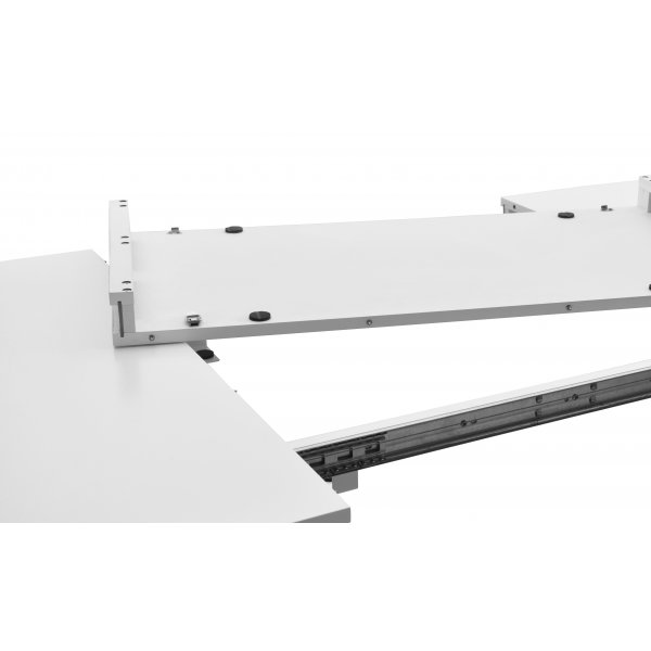 Hugo ovalt matbord inklusive il�ggsskiva - Svarta ben