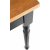 Shell matbord 120-160 cm - Mrk ek/svart