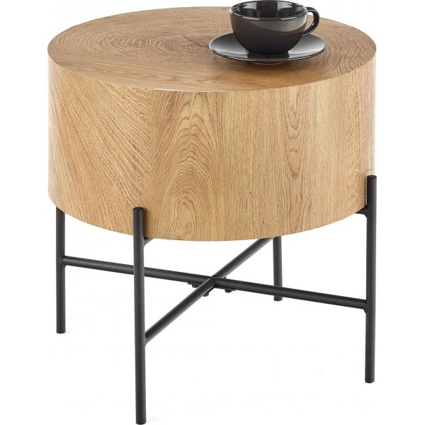 Table basse Ennis 45 cm - Chne/noir