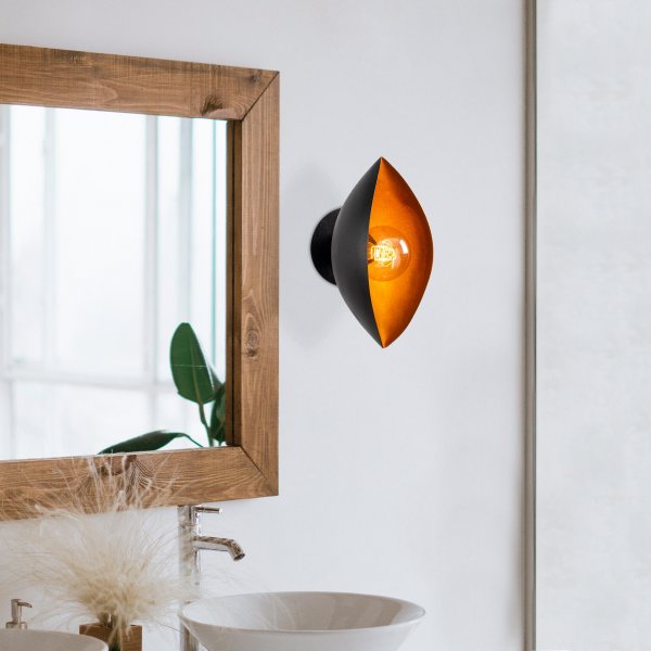 Sivani wandlamp 842 - Zwart