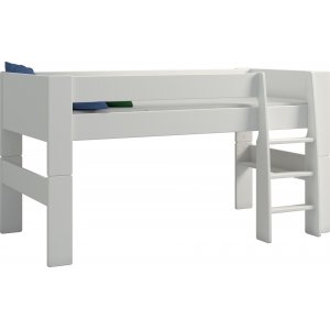 Lit mezzanine enfant 90 x 200 cm - Blanc glacier