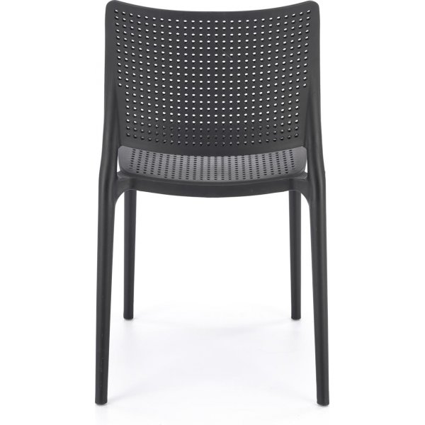 Chaise de salle  manger empilable Cadeira 514 - Noir