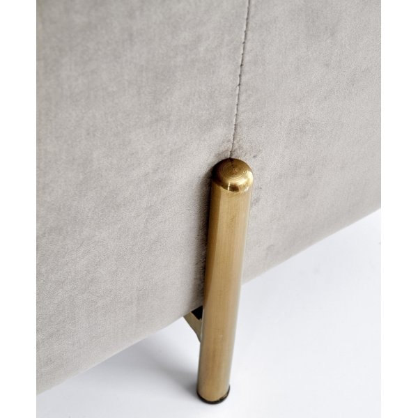 Frederica pall - Gr (Sammet) / Mssing